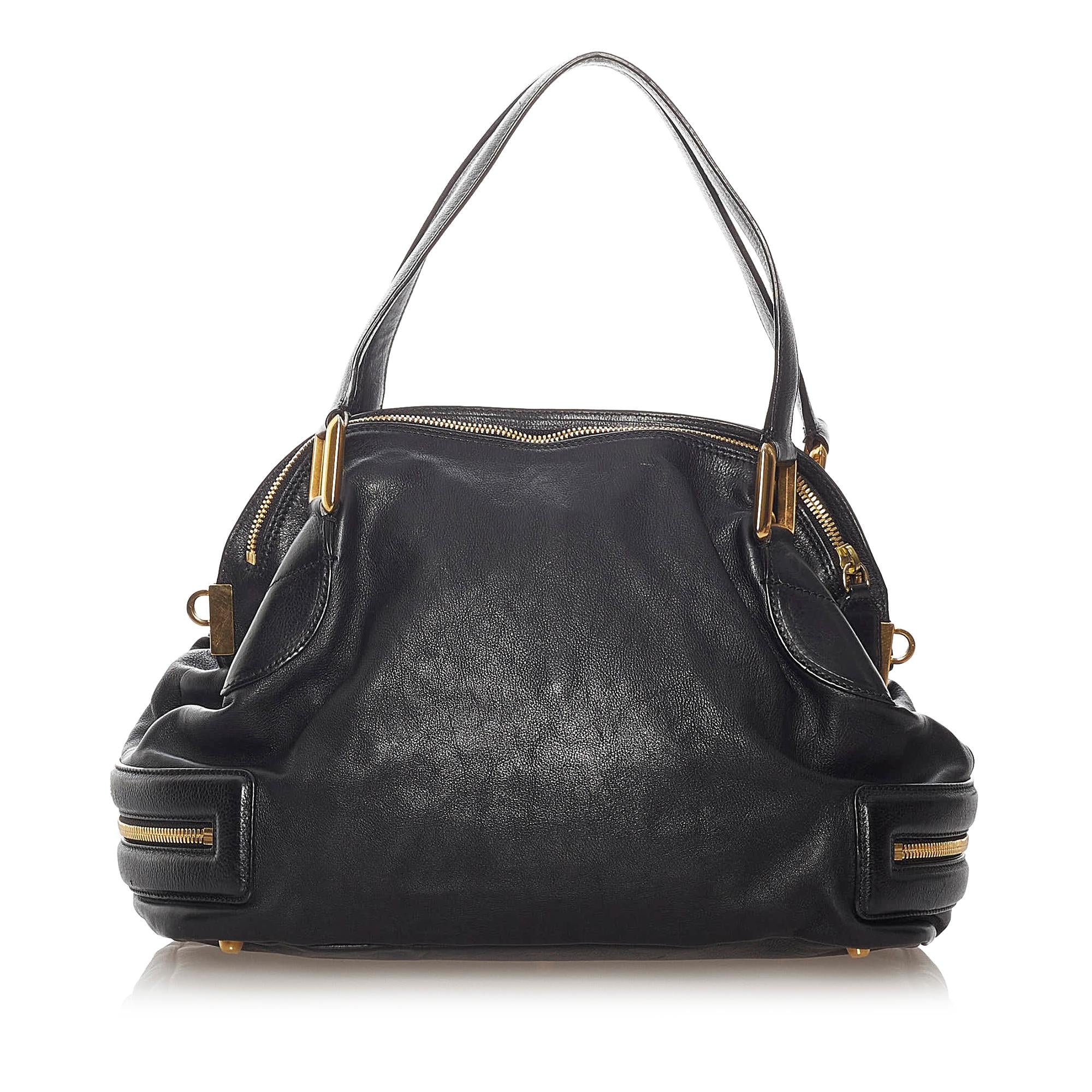 Chloe Cary Leather Satchel (SHG-27766)