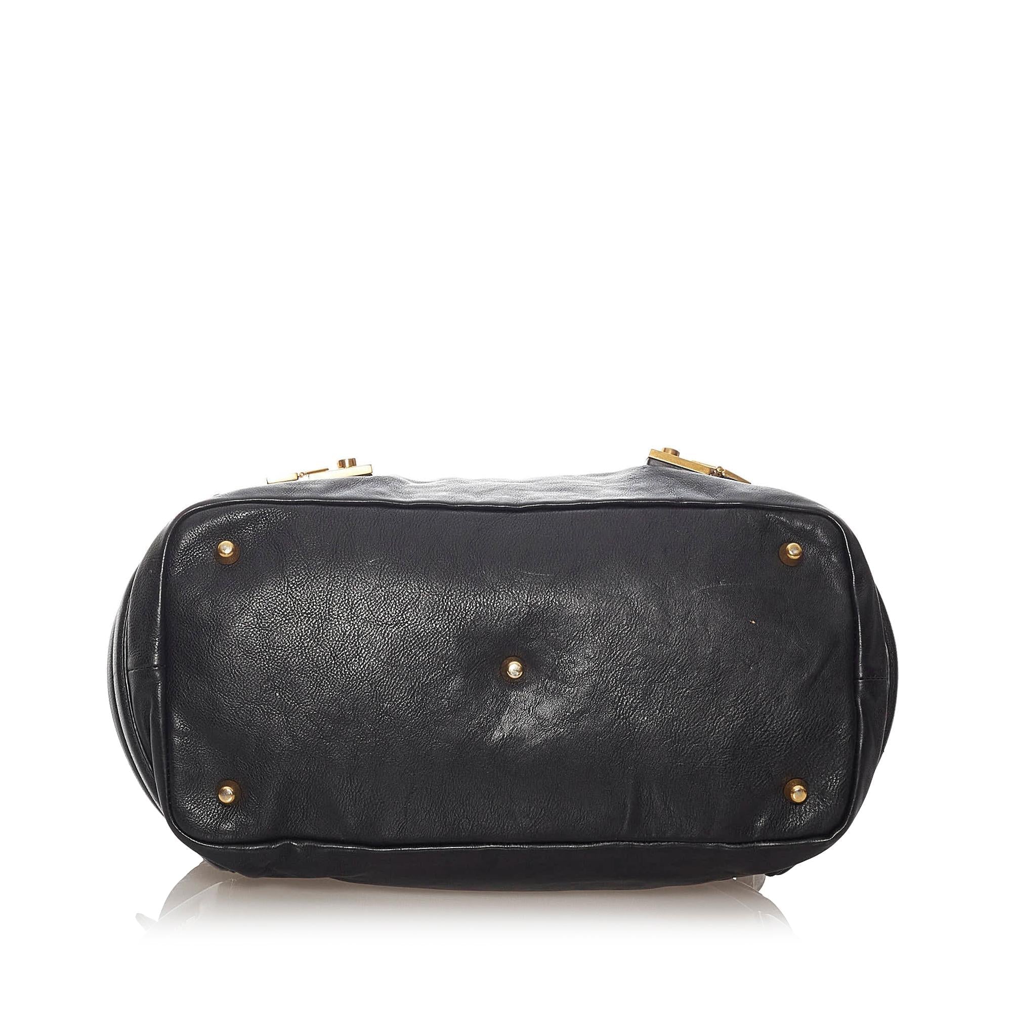 Chloe Cary Leather Satchel (SHG-27766)