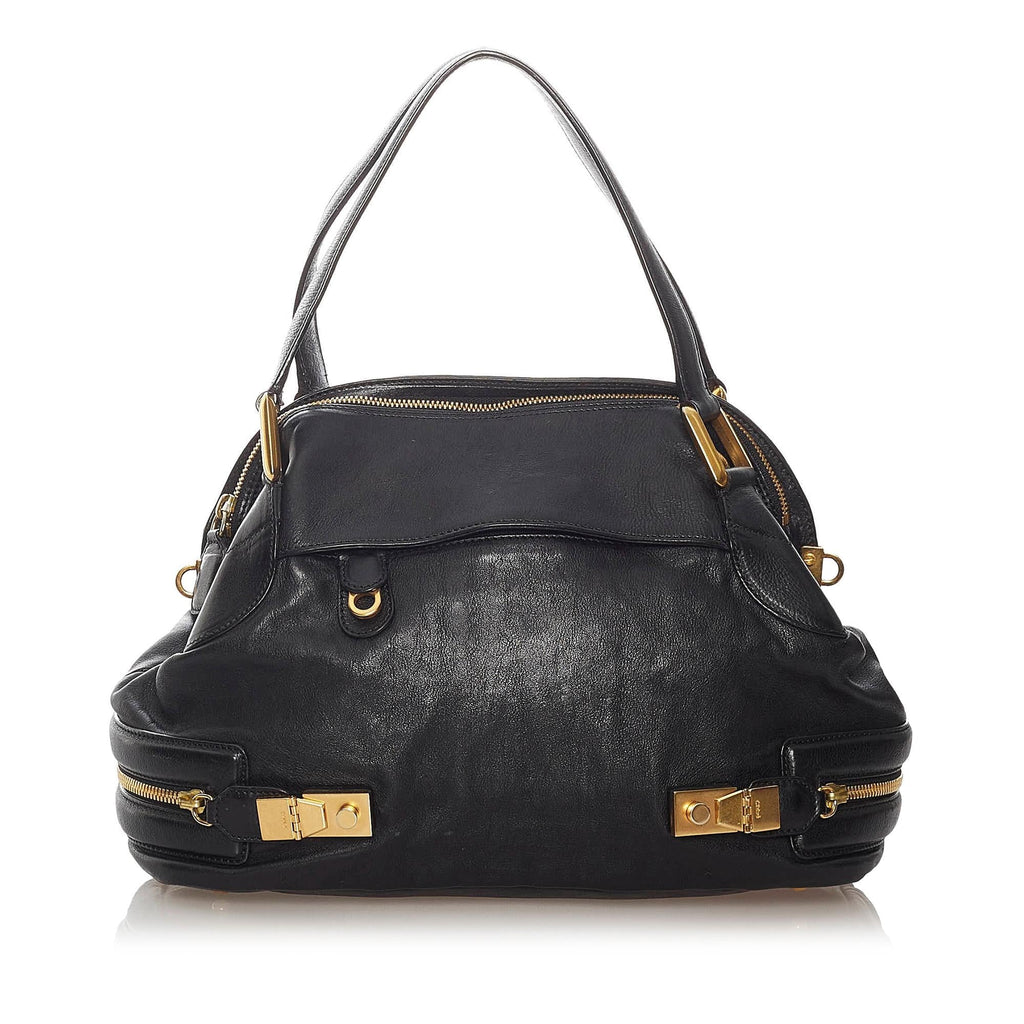 Chloe Cary Leather Satchel (SHG-27766)