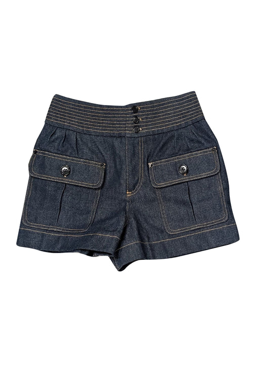 Chloe - Dark Wash Blue Denim Short Sz 2