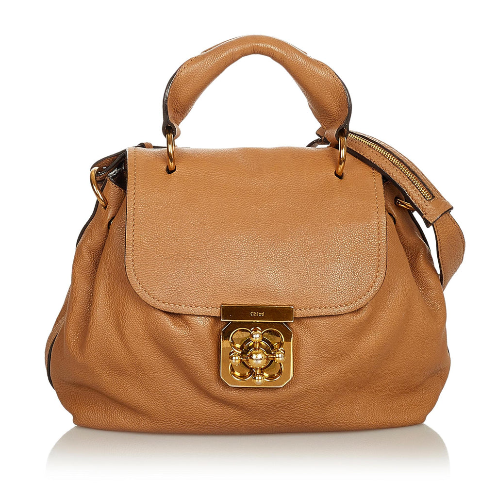 Chloe Elsie Leather Satchel (SHG-26297)