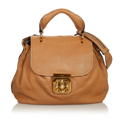 Chloe Elsie Leather Satchel (SHG-26297)