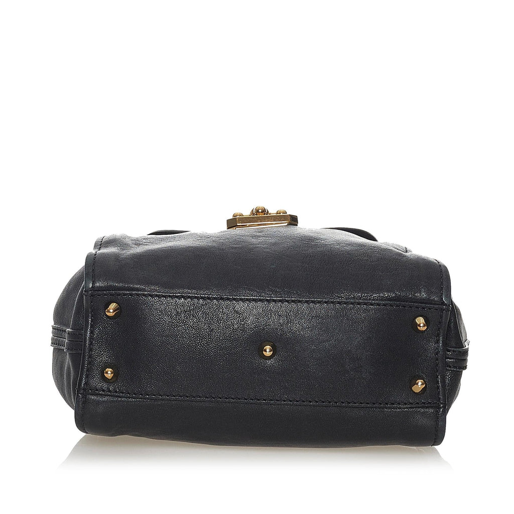 Chloe Elsie Leather Satchel (SHG-28221)