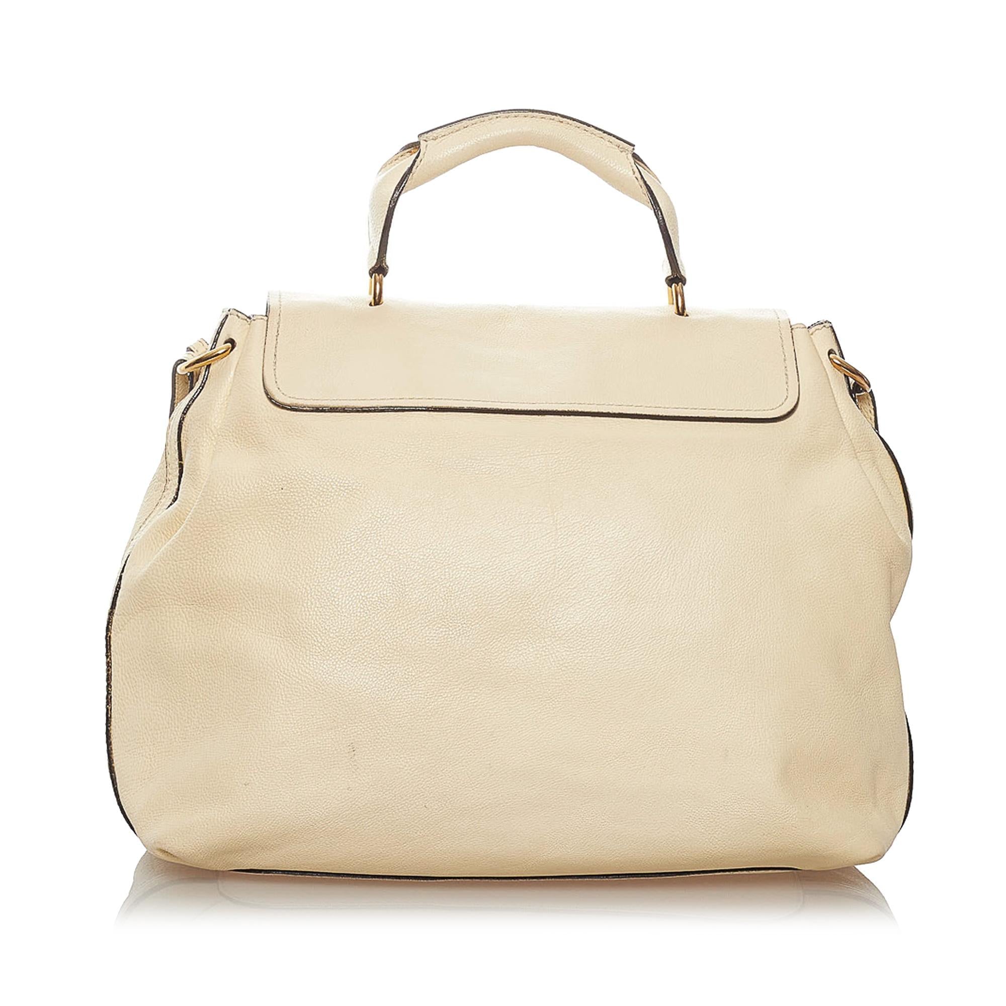 Chloe Elsie Leather Satchel (SHG-28313)