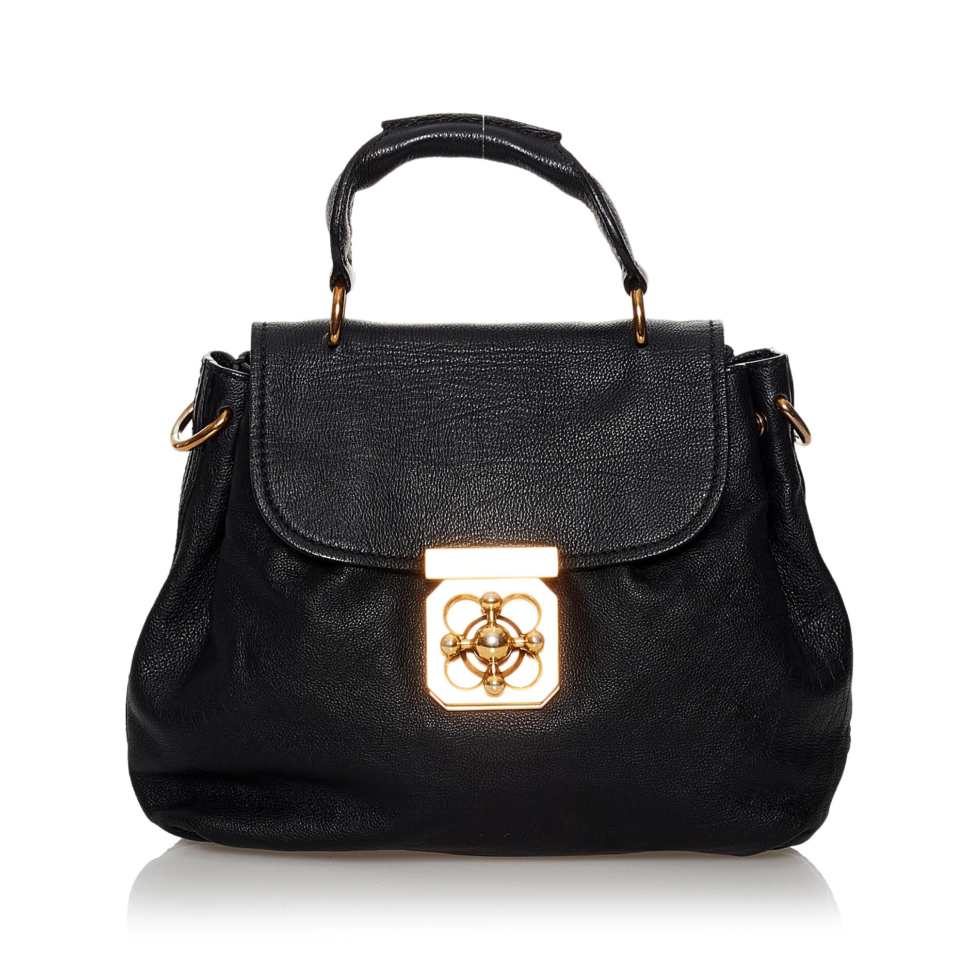 Chloe Elsie Leather Satchel (SHG-29885)