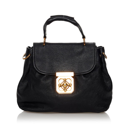 Chloe Elsie Leather Satchel (SHG-29885)