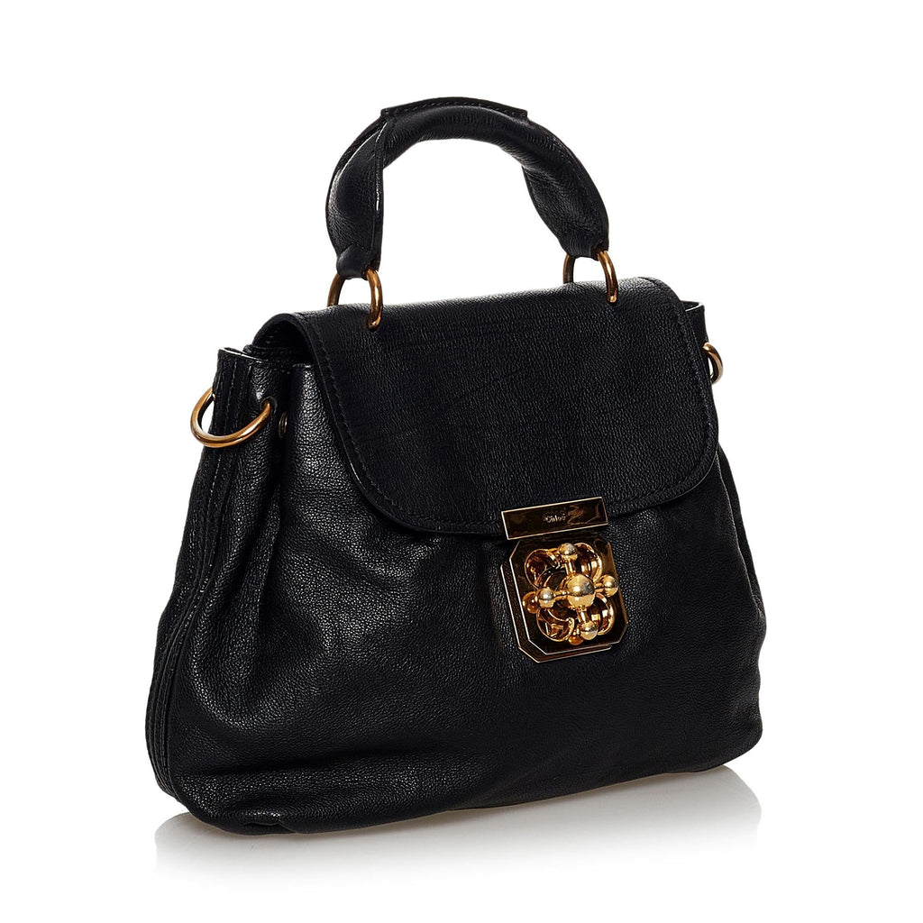 Chloe Elsie Leather Satchel (SHG-29885)