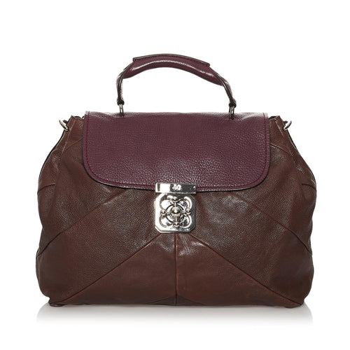Chloe Elsie Leather Satchel (SHG-29904)