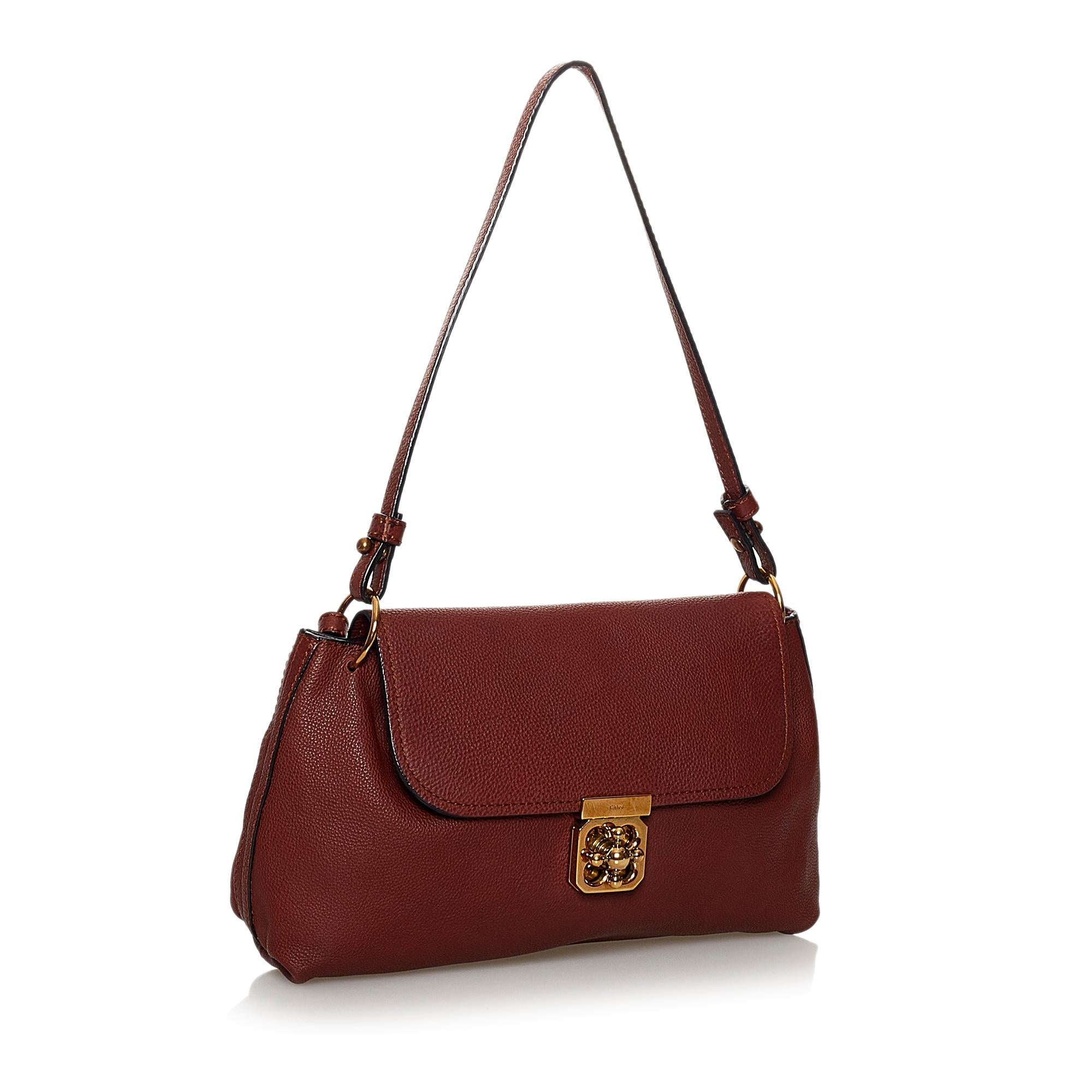 Chloe Elsie Leather Satchel (SHG-30799)