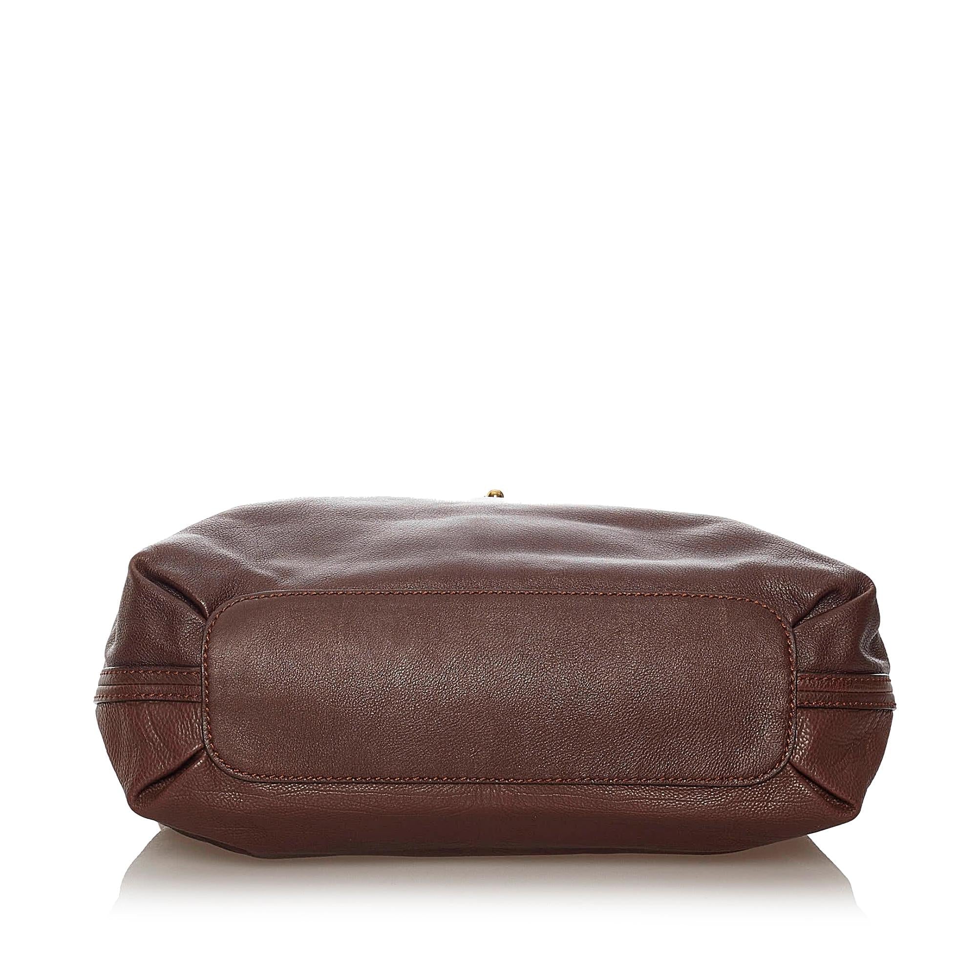 Chloe Elsie Leather Satchel (SHG-35069)