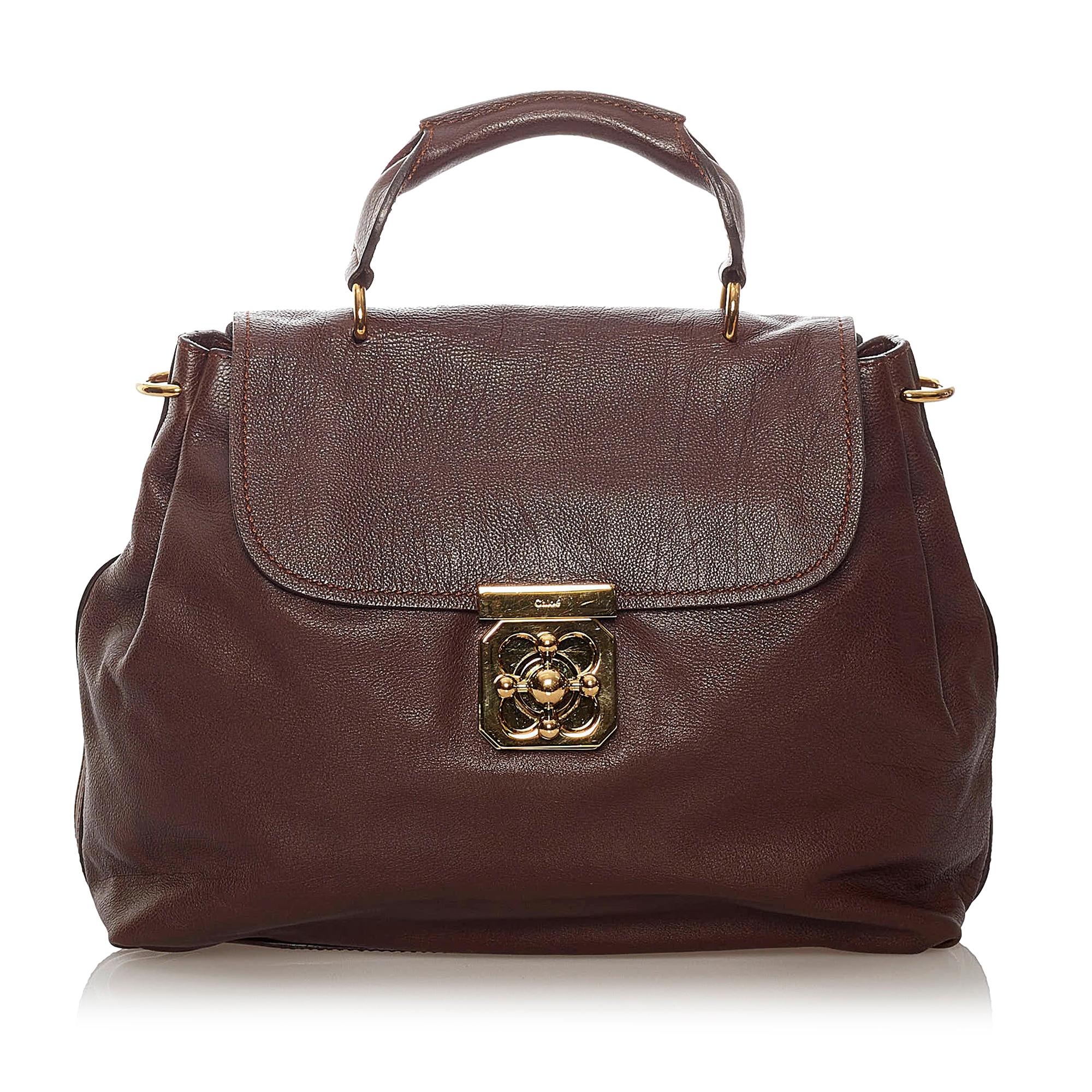 Chloe Elsie Leather Satchel (SHG-35069)