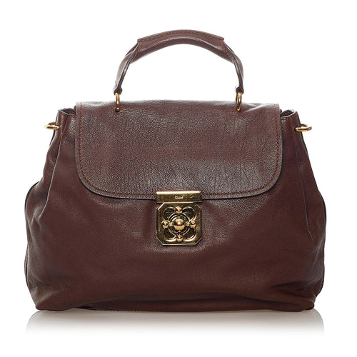 Chloe Elsie Leather Satchel (SHG-35069)