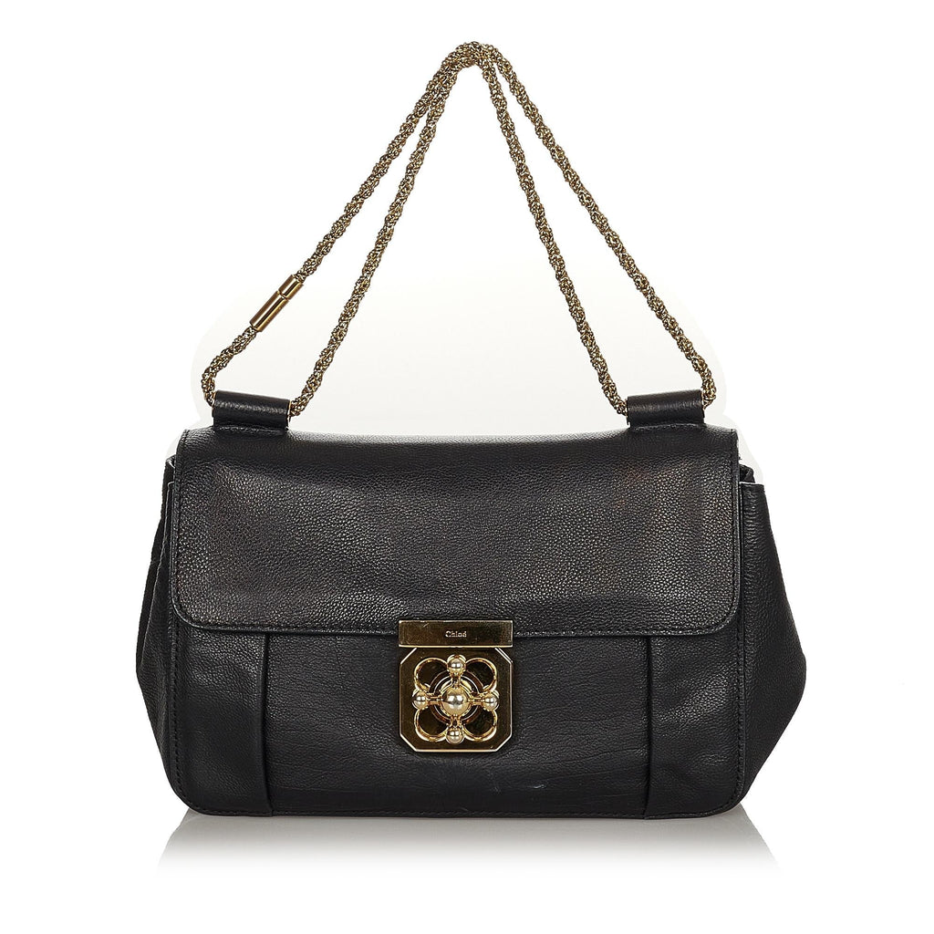 Chloe Elsie Leather Shoulder Bag (SHG-24535)