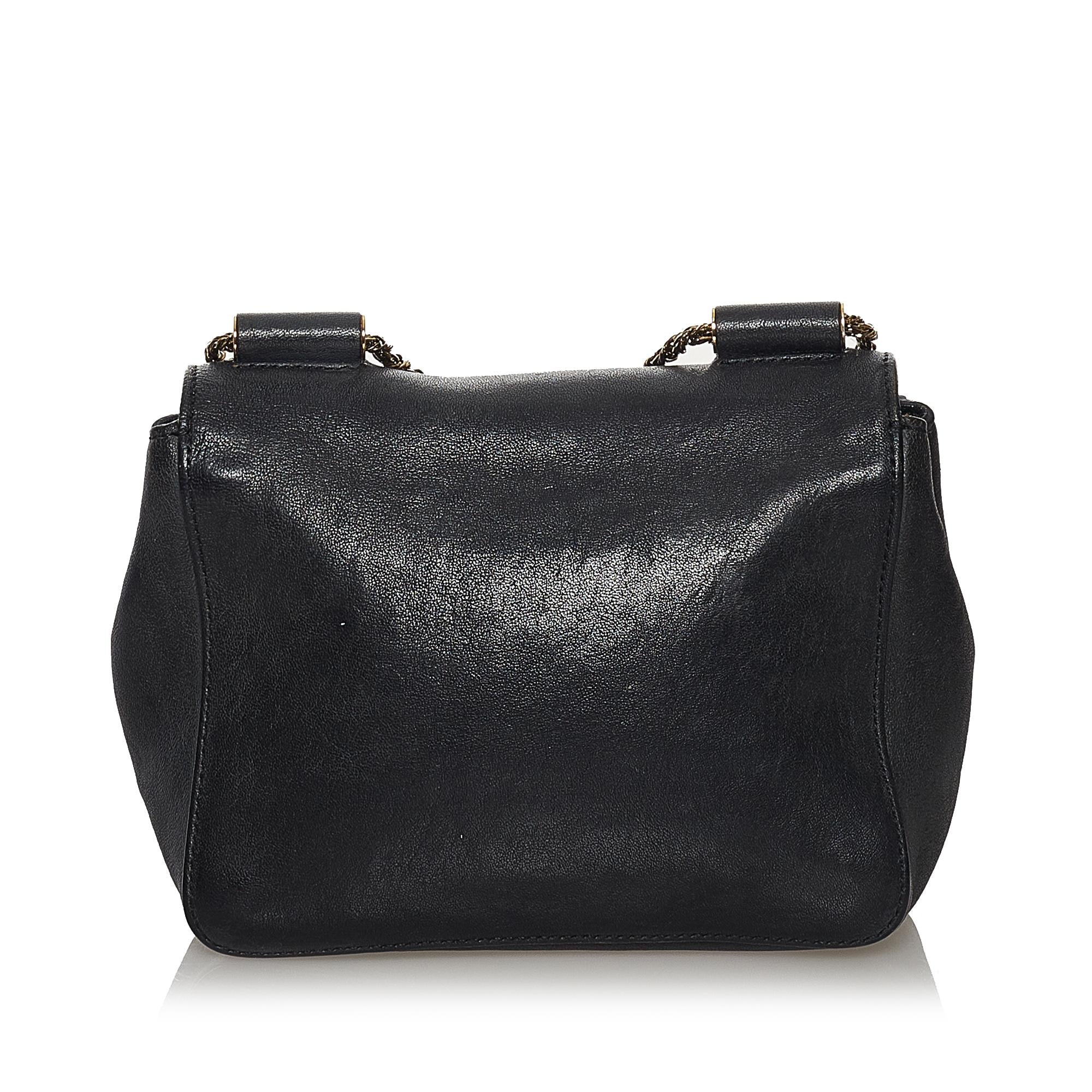 Chloe Elsie Leather Shoulder Bag (SHG-33651)