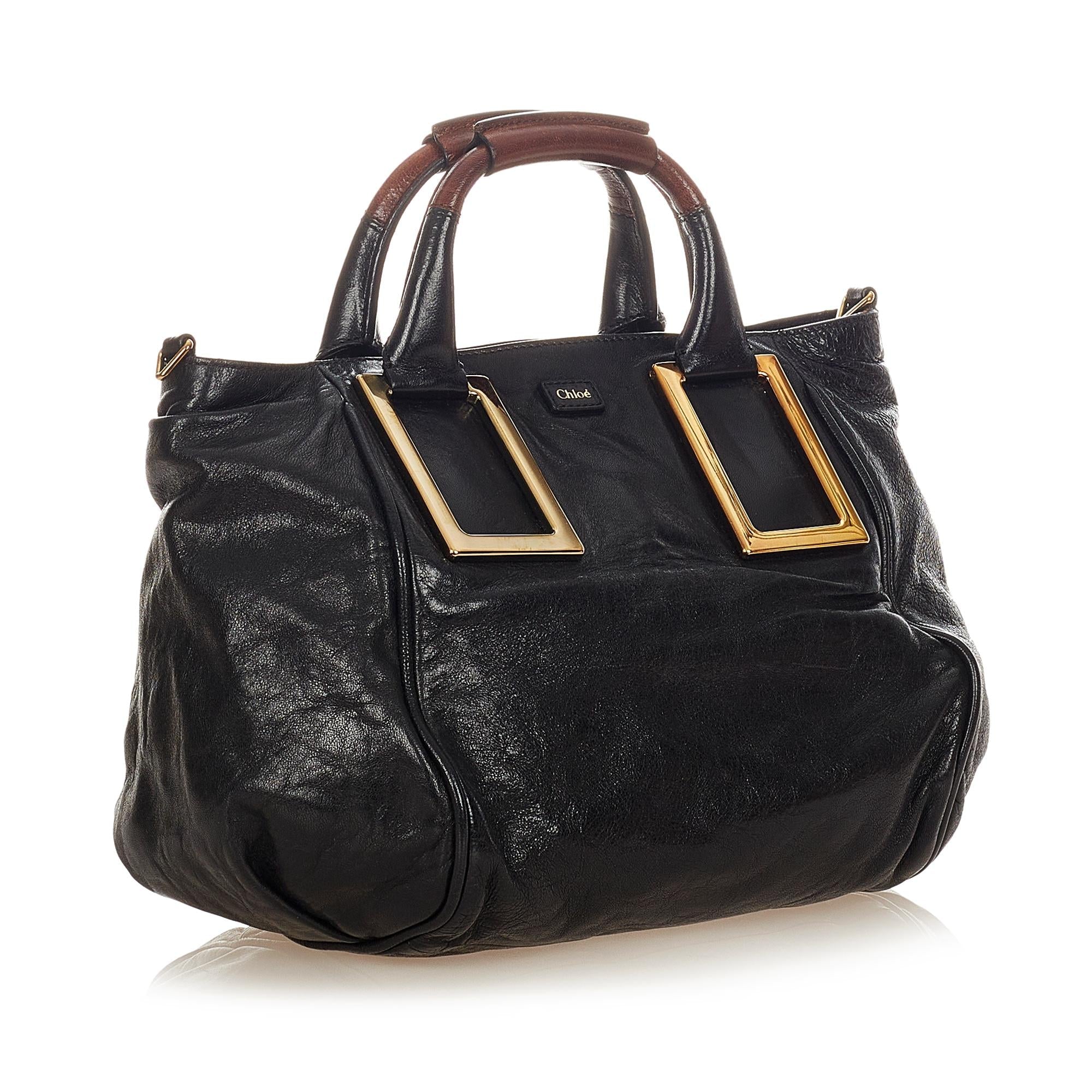 Chloe Ethel Leather Satchel (SHG-26684)