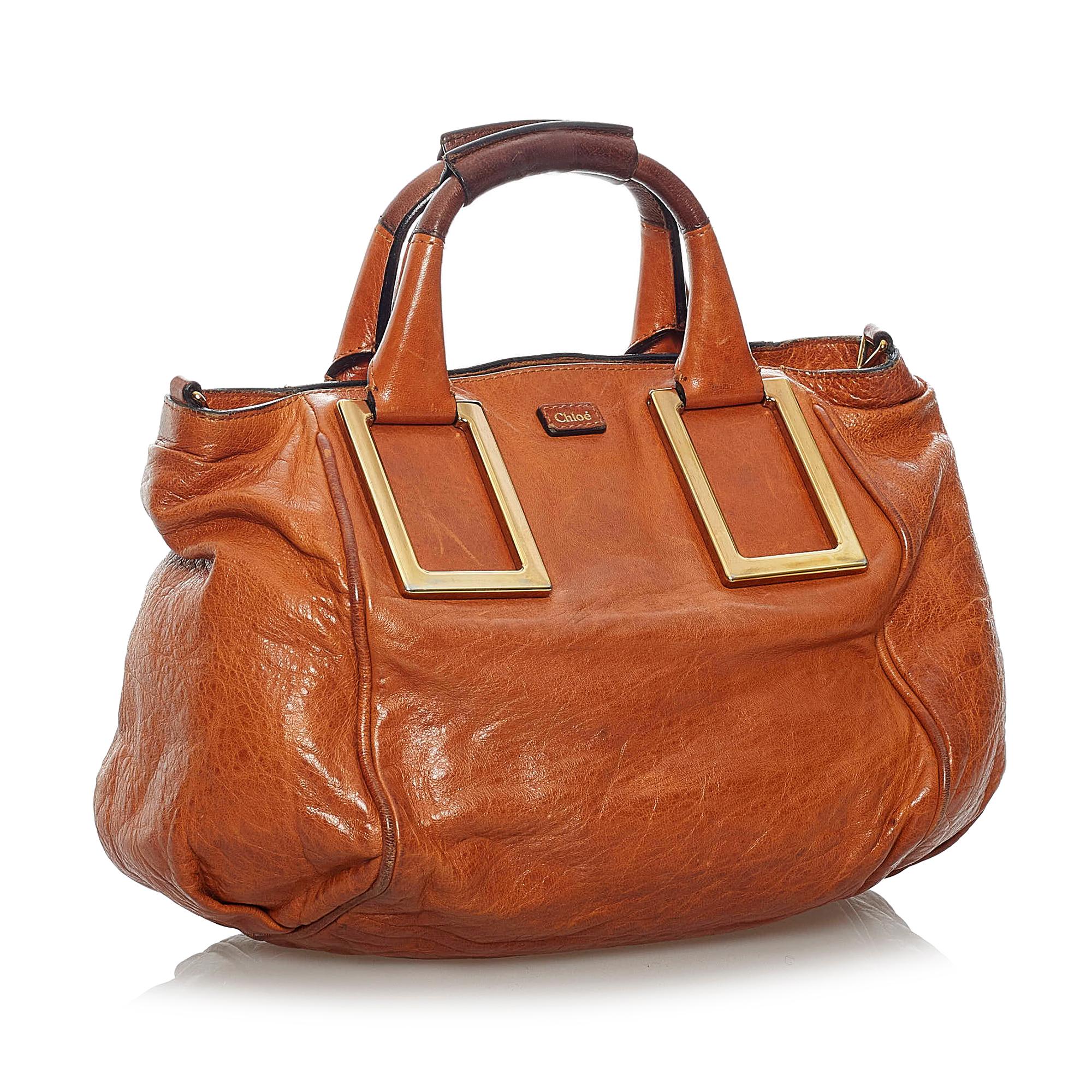 Chloe Ethel Leather Satchel (SHG-29353)