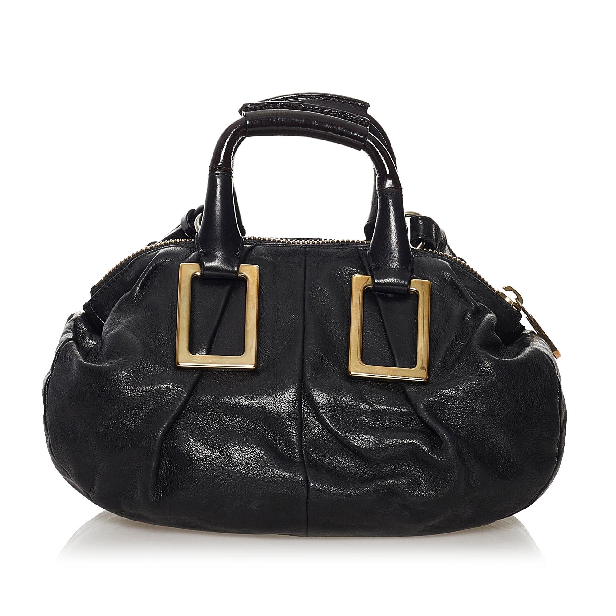 Chloe Ethel Leather Satchel (SHG-32227)
