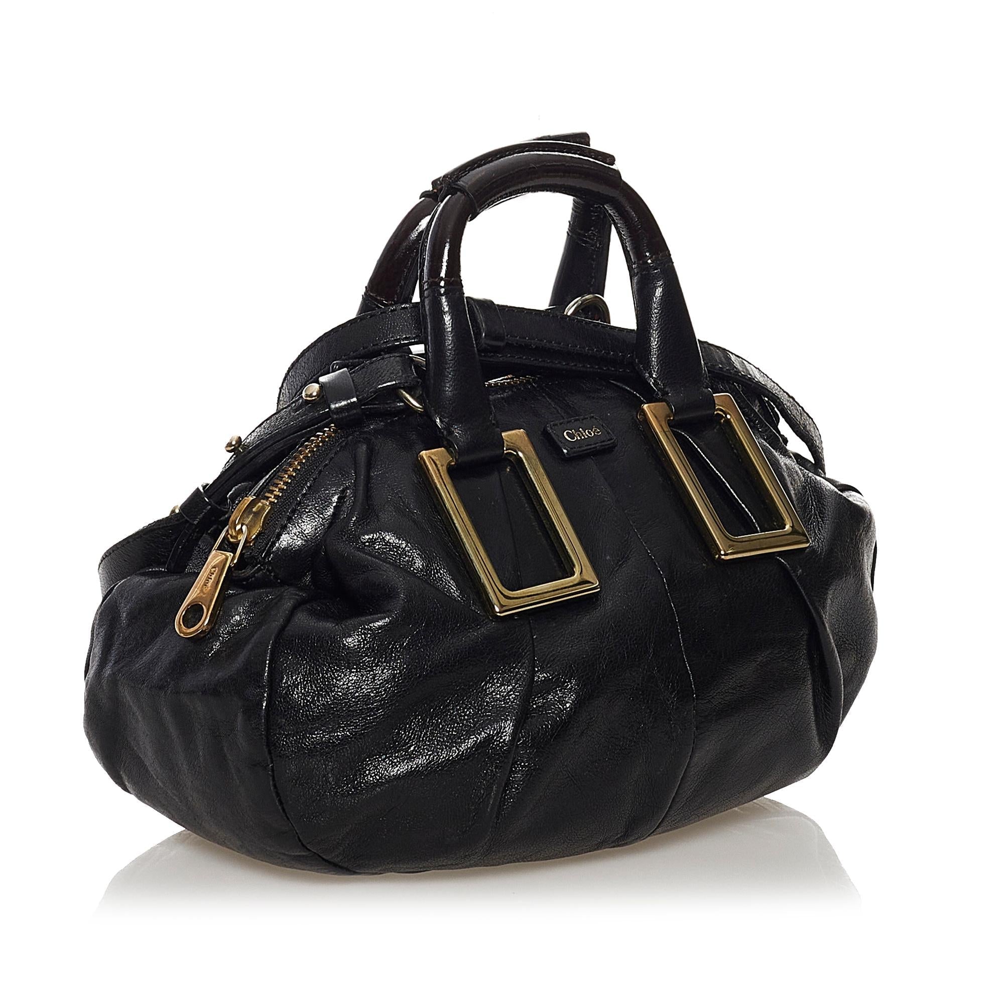 Chloe Ethel Leather Satchel (SHG-32227)