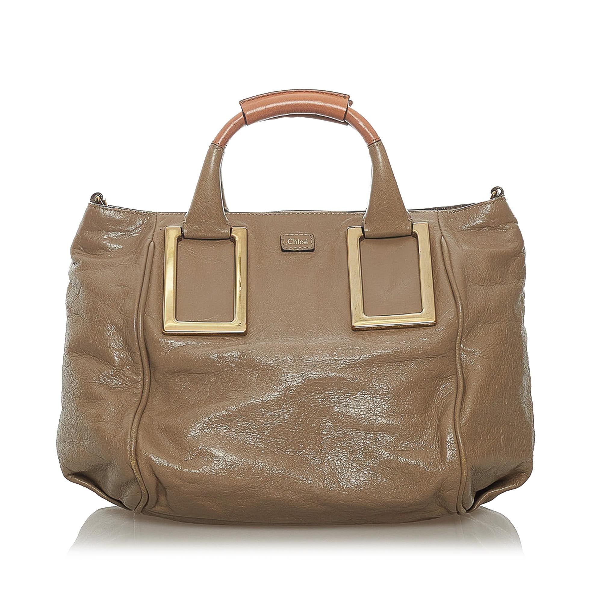 Chloe Ethel Leather Satchel (SHG-33938)