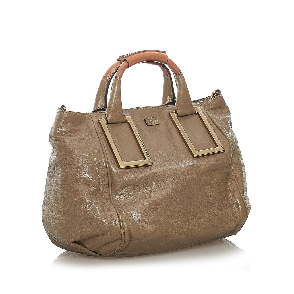 Chloe Ethel Leather Satchel (SHG-33938)