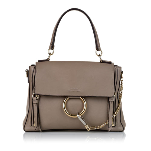 Chloe Faye Day Leather Satchel (SHG-34894)