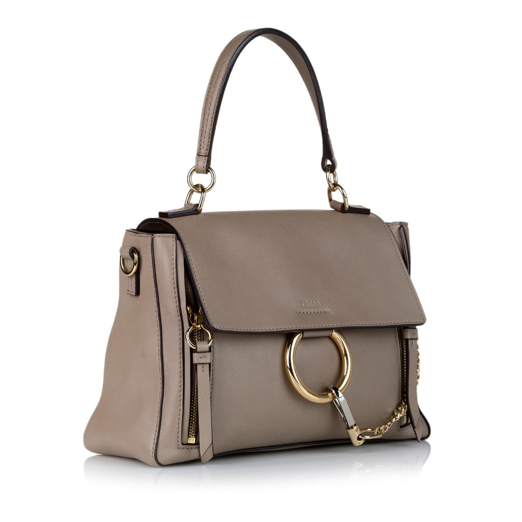 Chloe Faye Day Leather Satchel (SHG-34894)