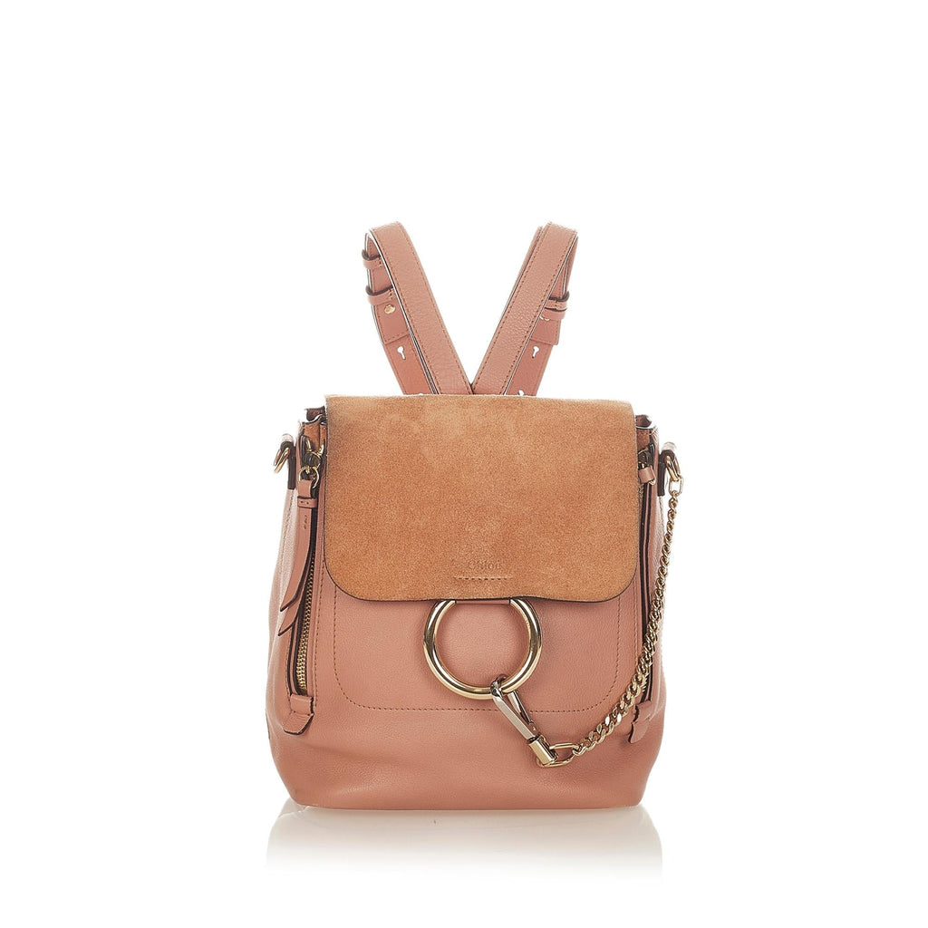 Chloe Faye Leather Backpack (SHG-24674)
