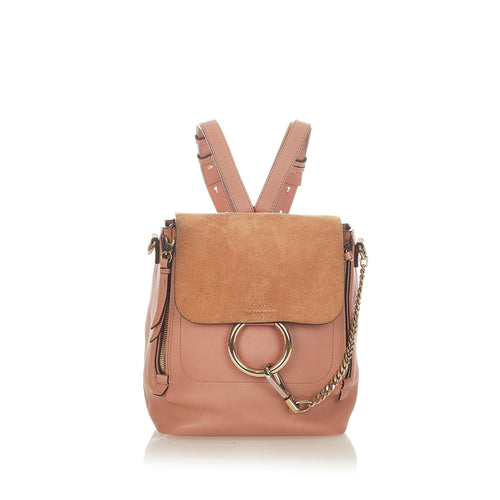 Chloe Faye Leather Backpack (SHG-24674)
