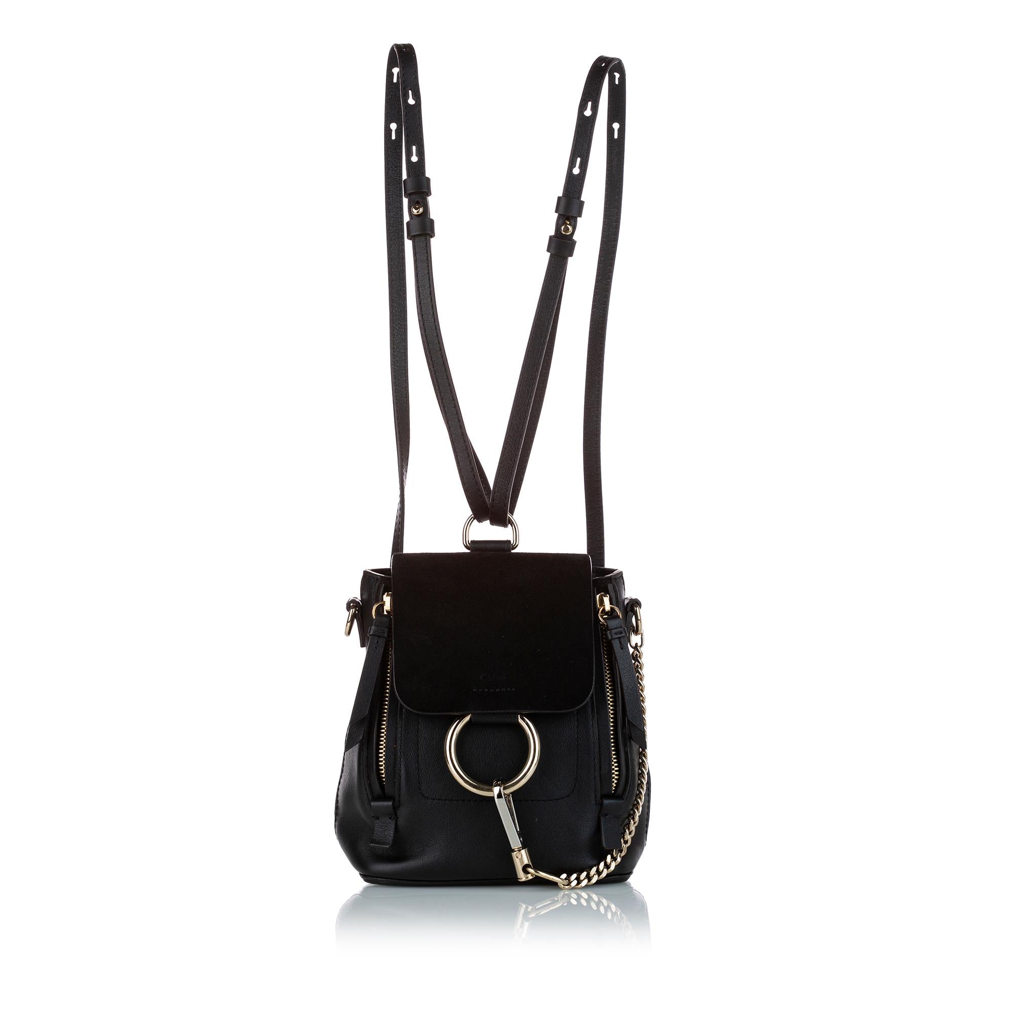 Chloe Faye Leather Backpack (SHG-26630)