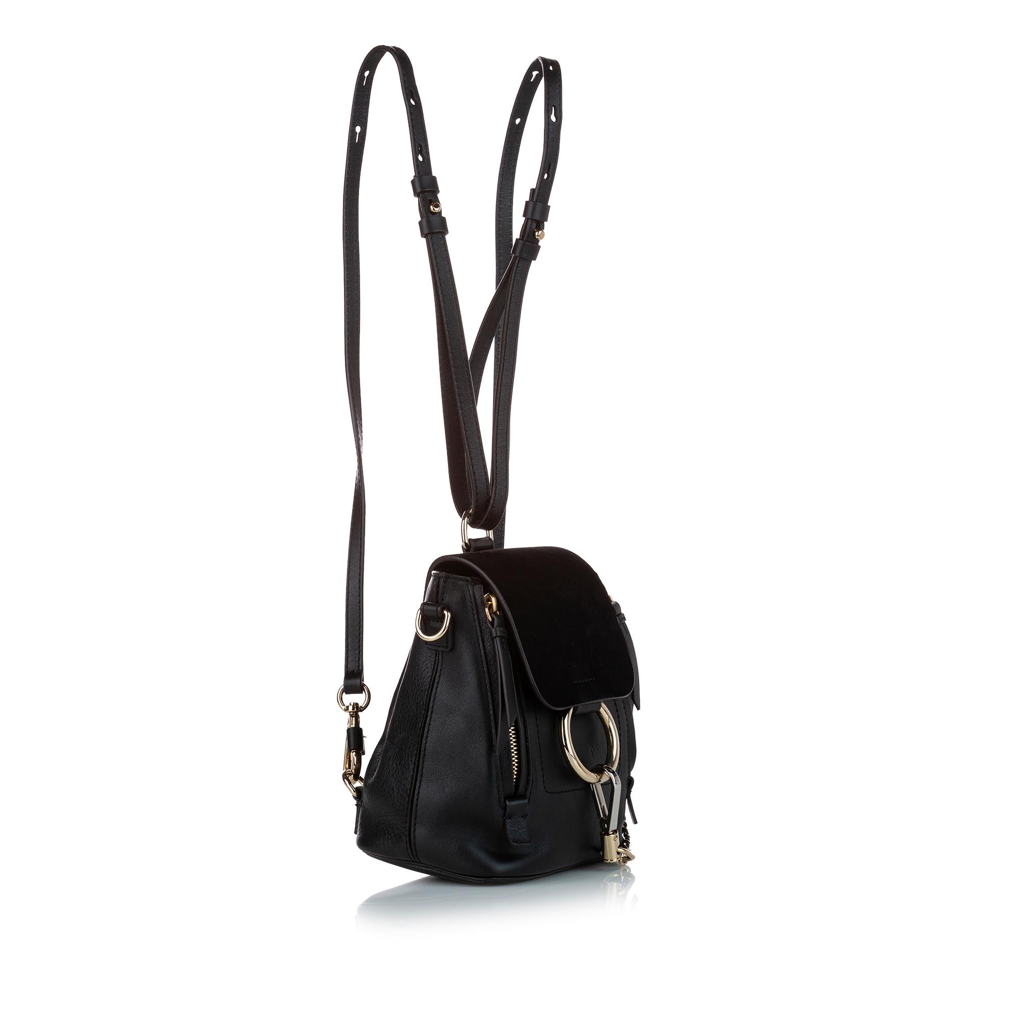 Chloe Faye Leather Backpack (SHG-26630)