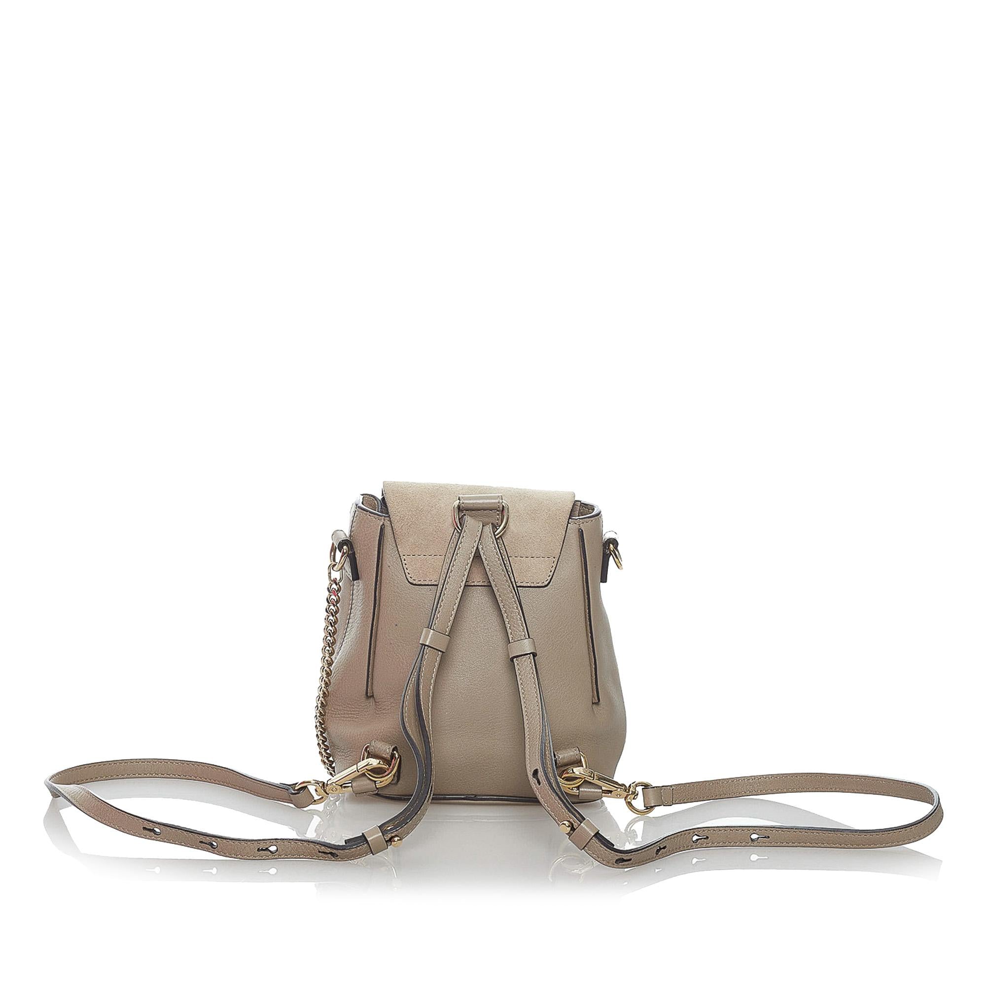 Chloe Faye Leather Backpack (SHG-29915)