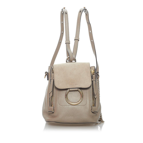 Chloe Faye Leather Backpack (SHG-29915)