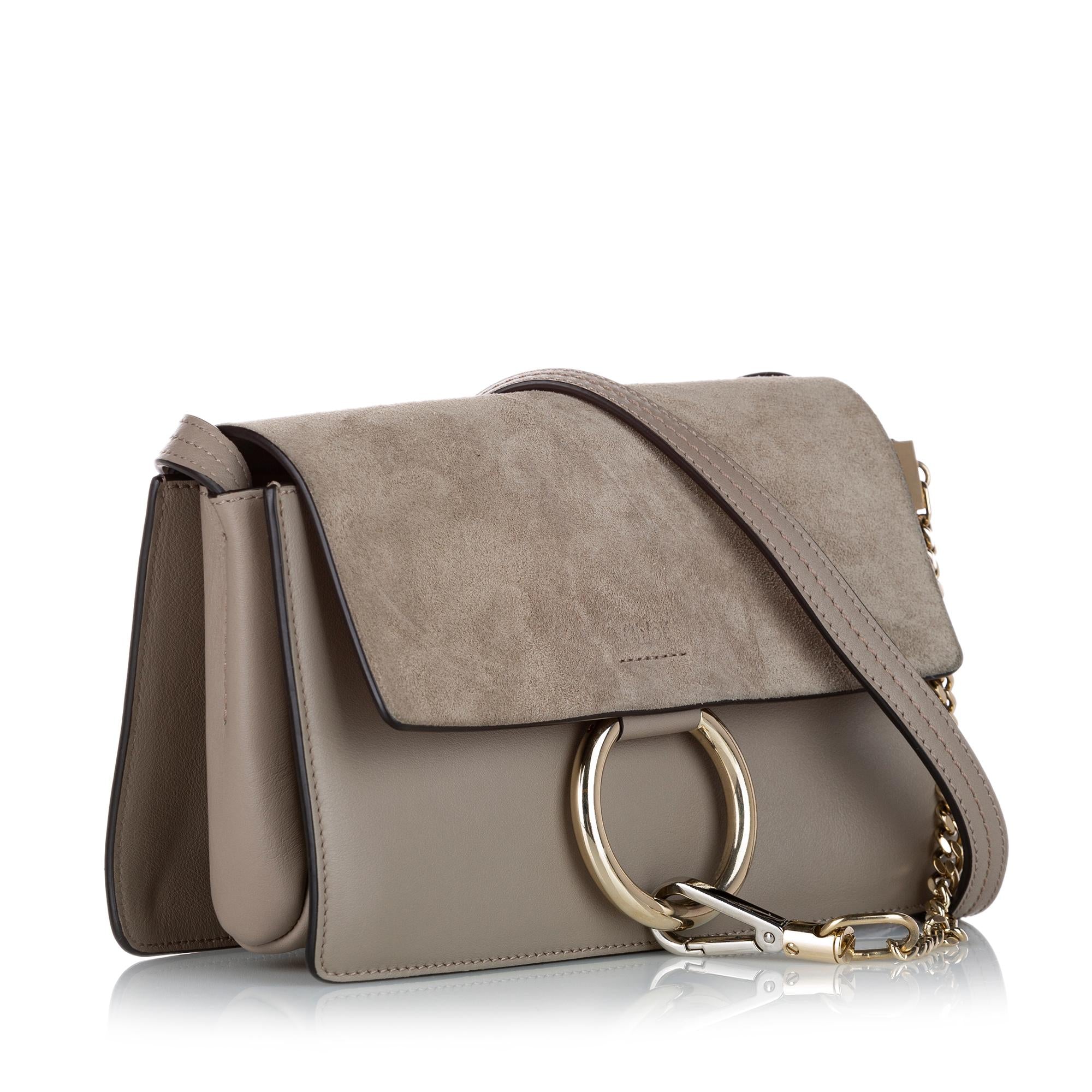 Chloe Faye Leather Crossbody Bag (SHG-24803)