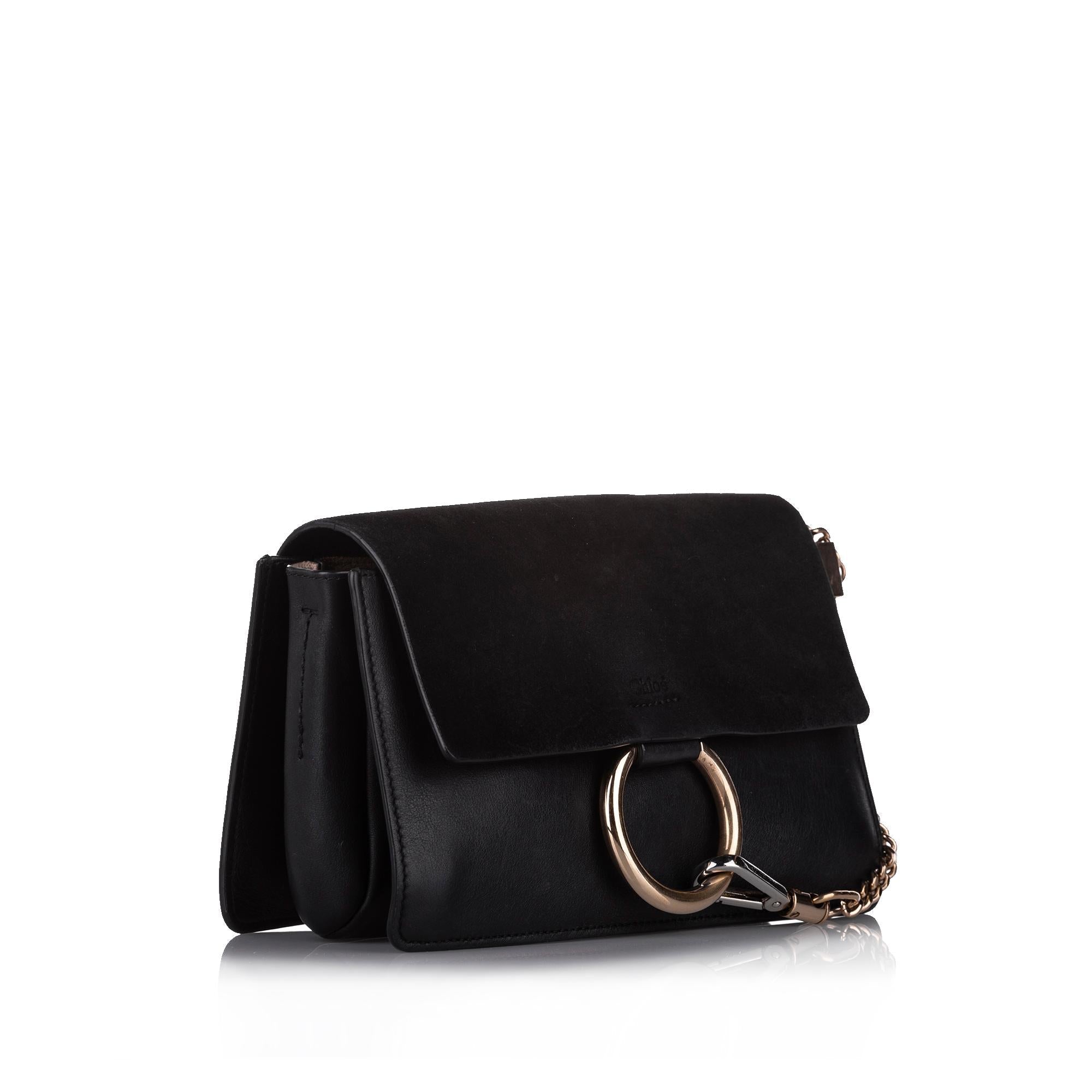 Chloe Faye Leather Crossbody Bag (SHG-31723)