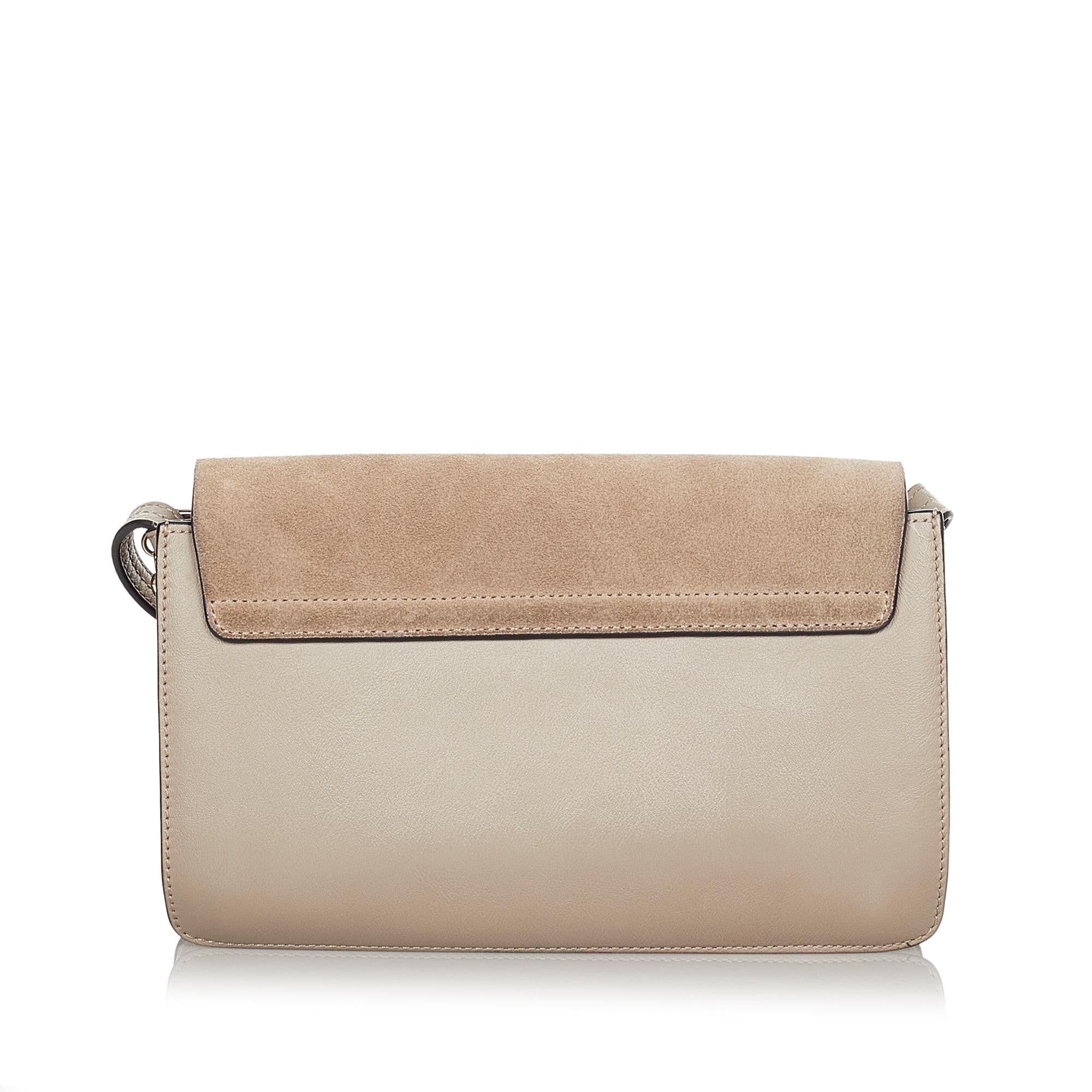 Chloe Faye Leather Crossbody Bag (SHG-34006)