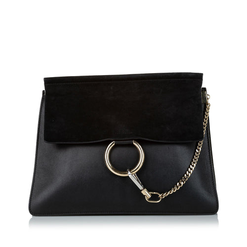 Chloe Faye Leather Shoulder Bag (SHG-31240)