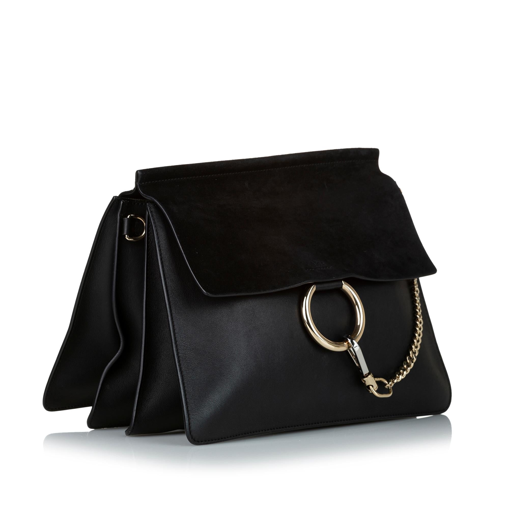 Chloe Faye Leather Shoulder Bag (SHG-31240)