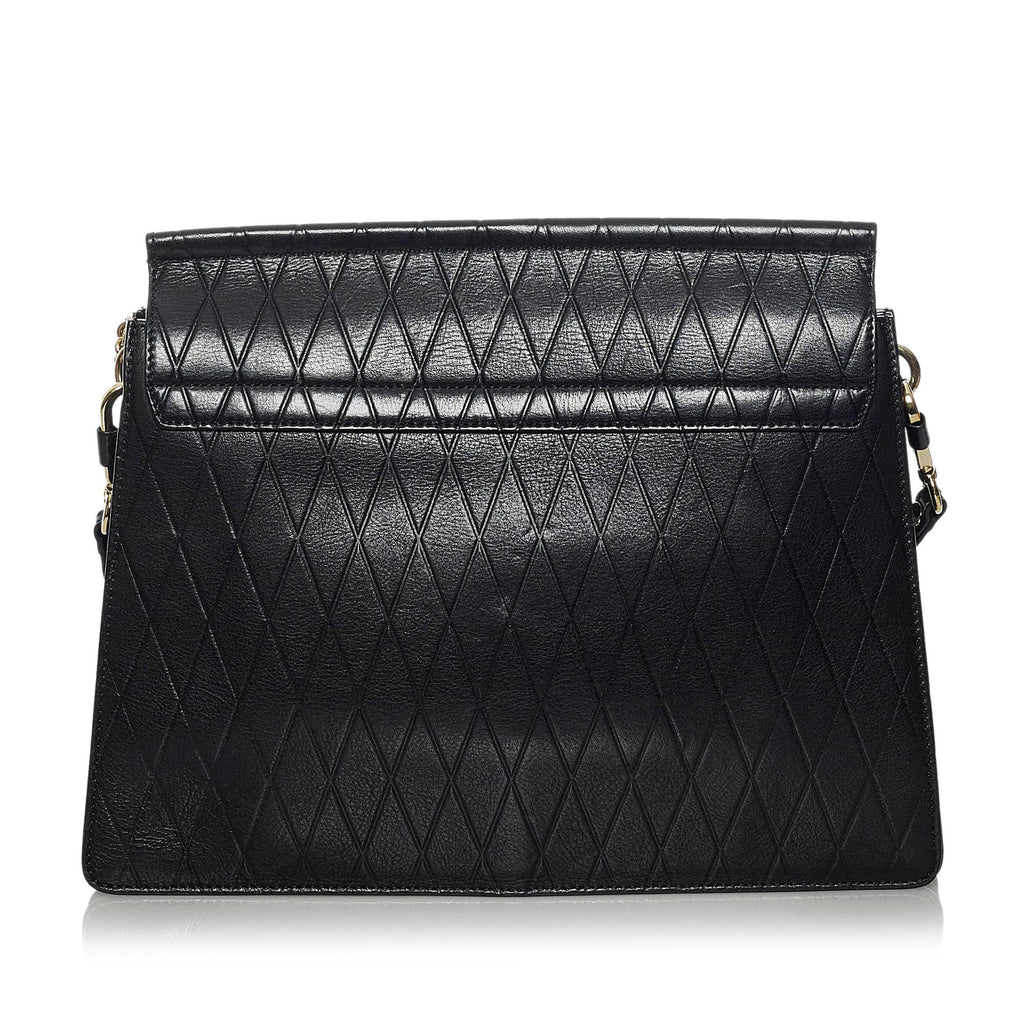 Chloe Faye Quilted Leather Shoulder Bag (SHG-33784)