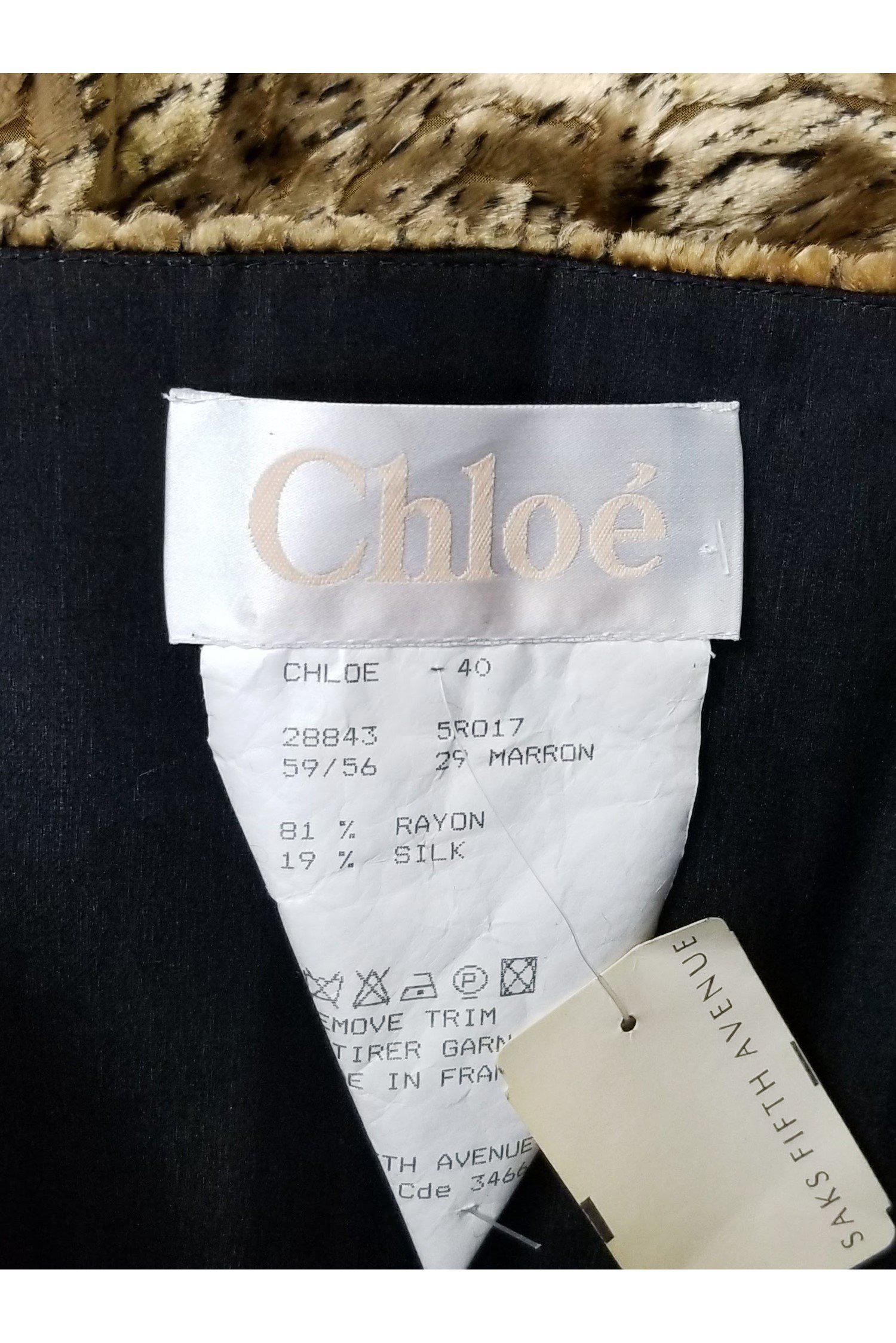 Chloe - Gold Faux Fur Strapless Dress Sz 8