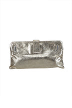 Chloe - Gold Metallic Leather Long Clutch