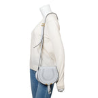 Chloe Grey Calfskin Leather Small Marcie Crossbody Bag