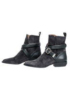 Chloe - Grey Suede " Rylee Strap" Booties Sz 8