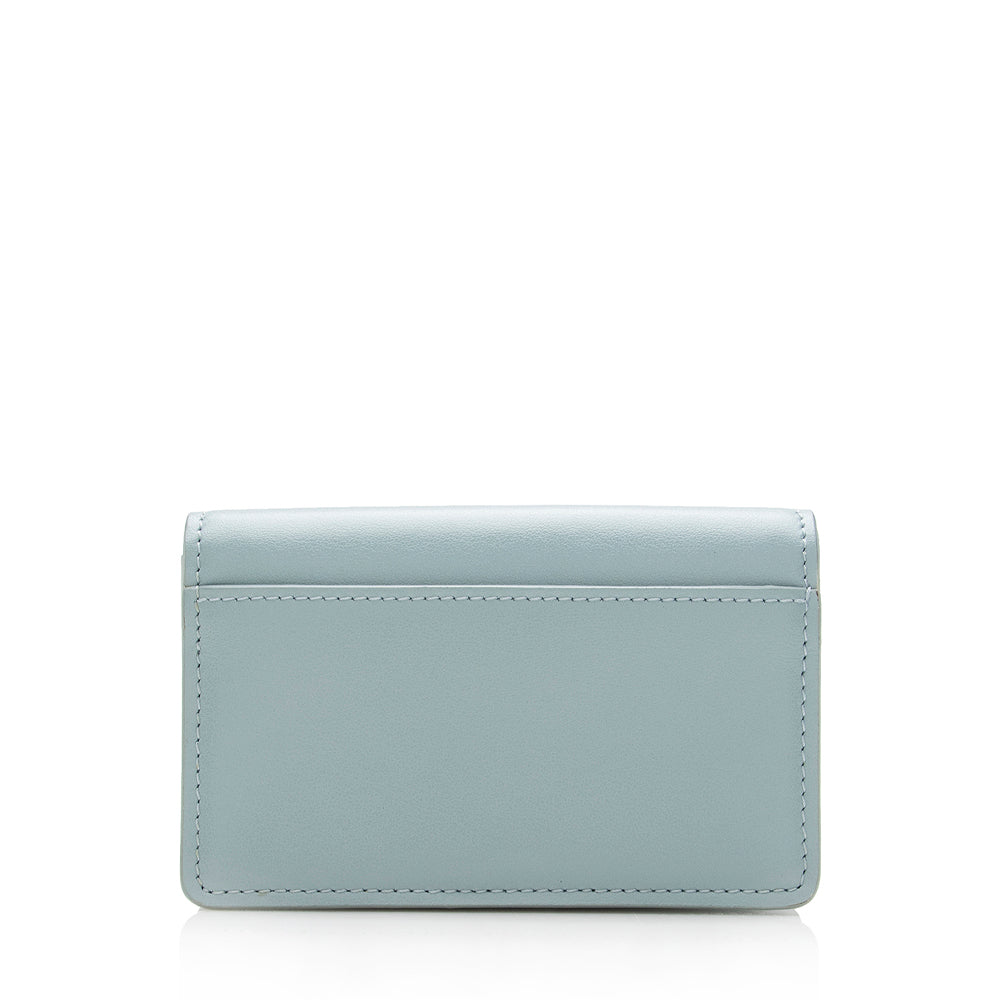 Chloe Leather C Card Holder - FINAL SALE (SHF-15092)