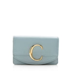 Chloe Leather C Card Holder - FINAL SALE (SHF-15092)