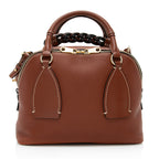 Chloe Leather Daria Medium Satchel (SHF-19937)