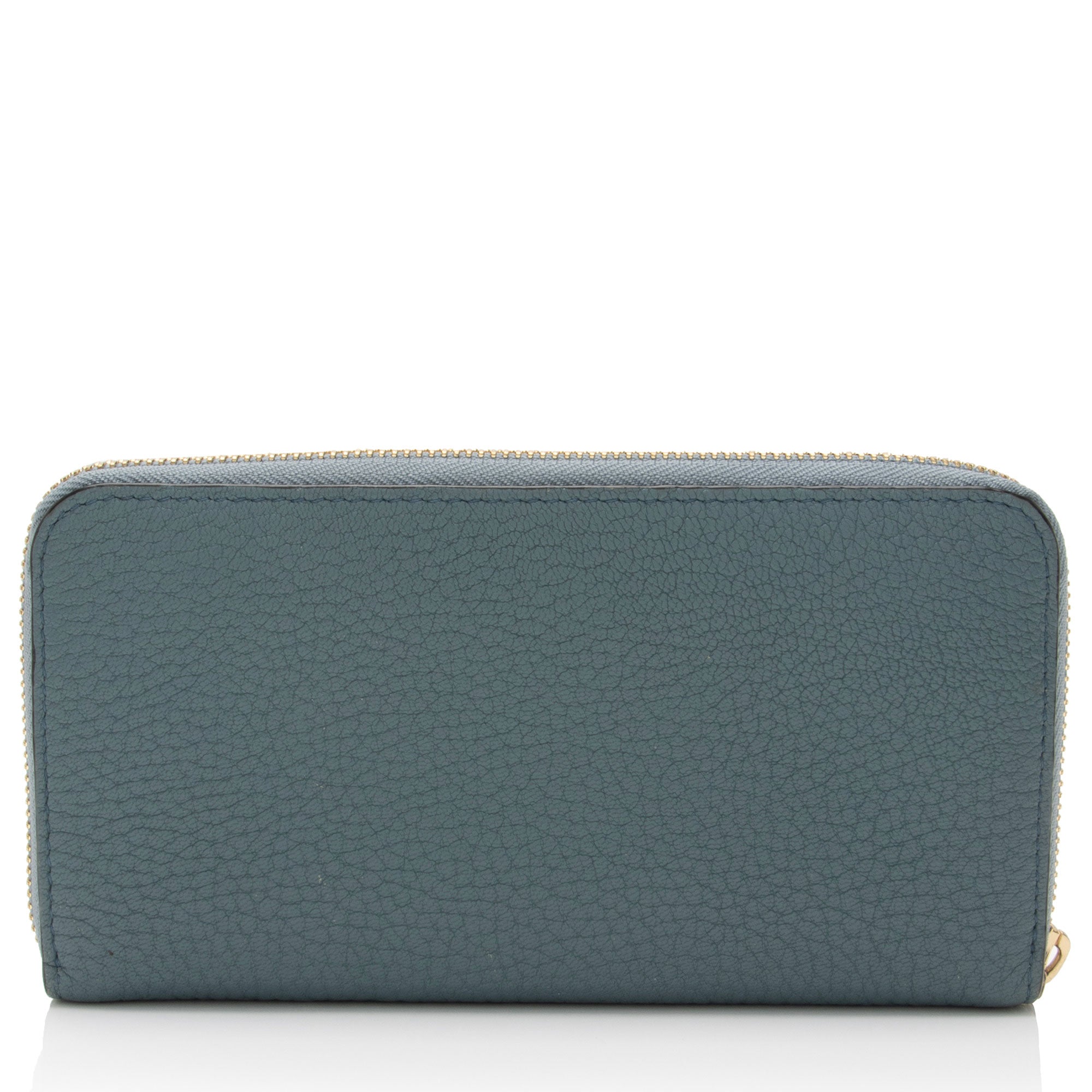 Chloe Leather Drew Long Wallet (SHF-sVFRNT)