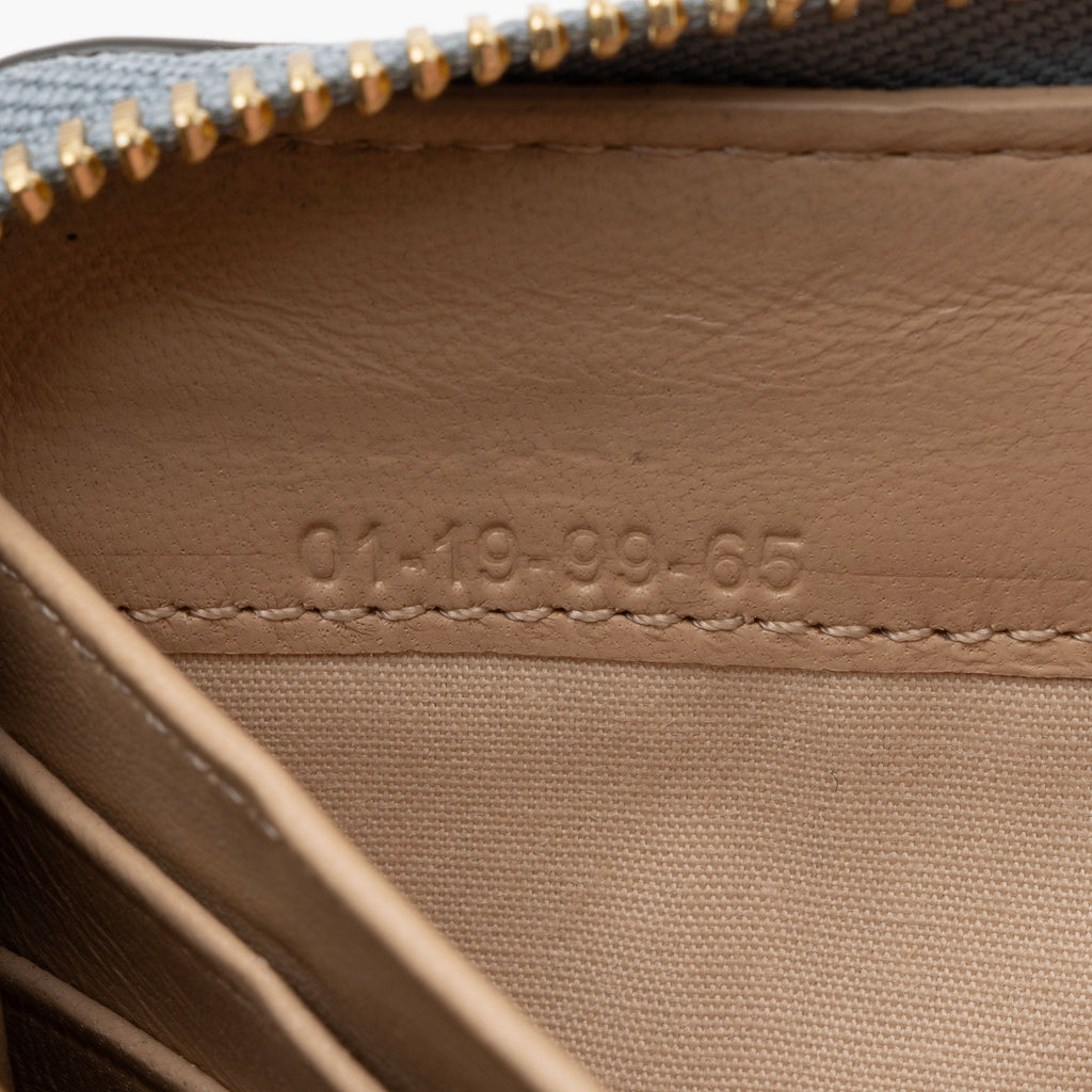 Chloe Leather Drew Long Wallet (SHF-sVFRNT)