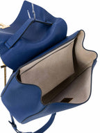 Chloe Leather Drew Messenger Bag Blue
