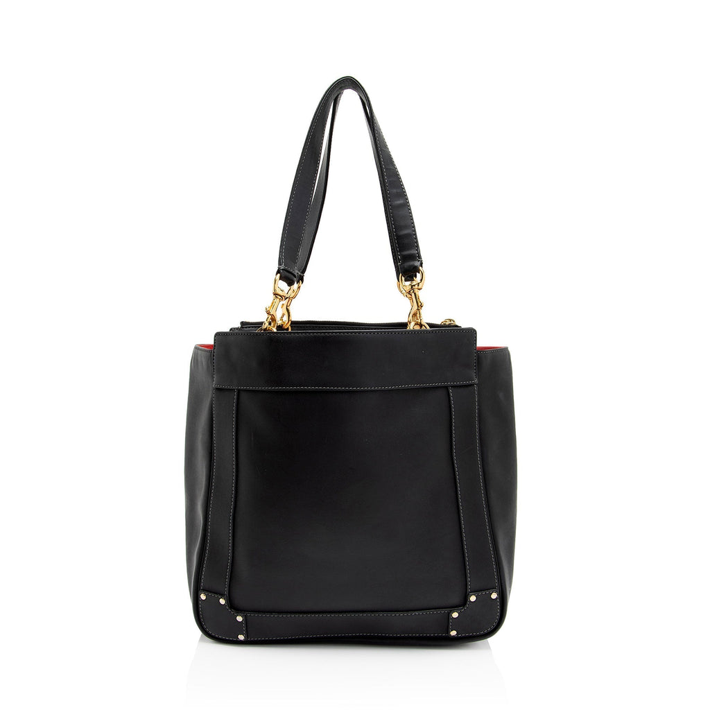 Chloe Leather Eden Tote (SHF-M9tWyL)