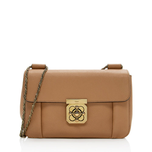 Chloe Leather Elsie Medium Shoulder Bag - FINAL SALE (SHF-14935)